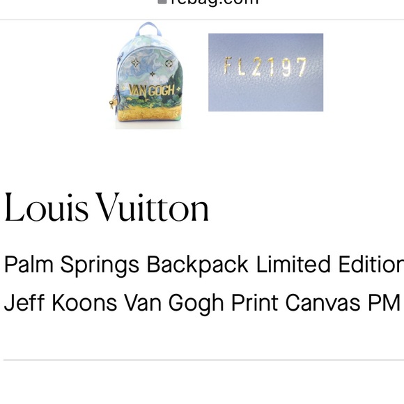 Louis Vuitton
Palm Springs Backpack Lt Edition Jeff Koons Van Gogh Print Canv PM - Picture 2 of 2